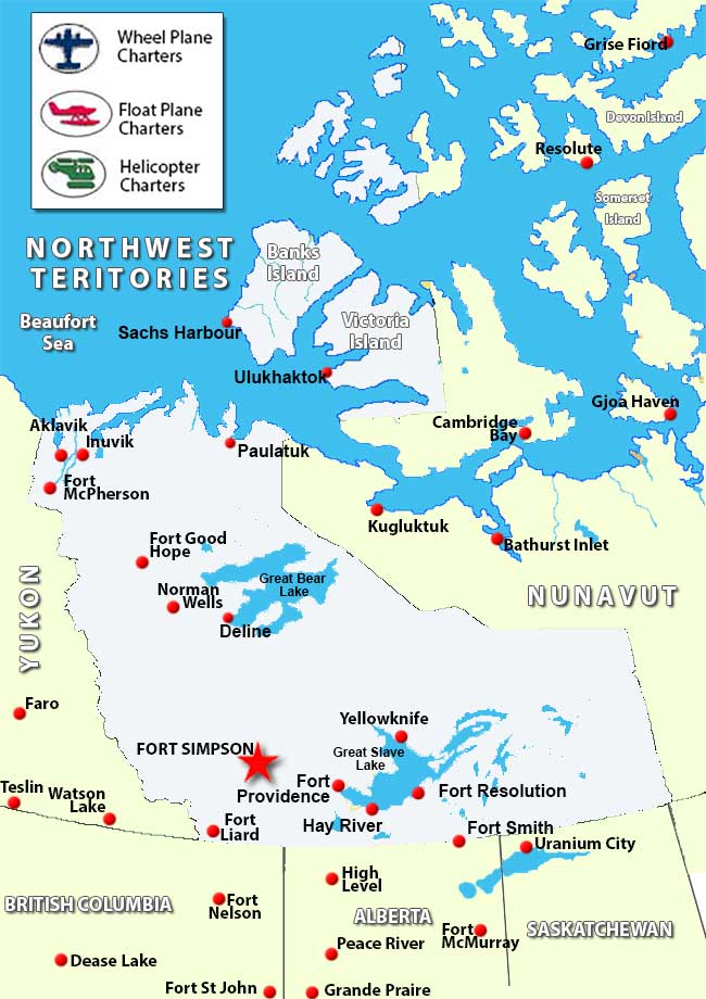 Charter Flights To Fort Simpson Northwest Territories /Charter Flight